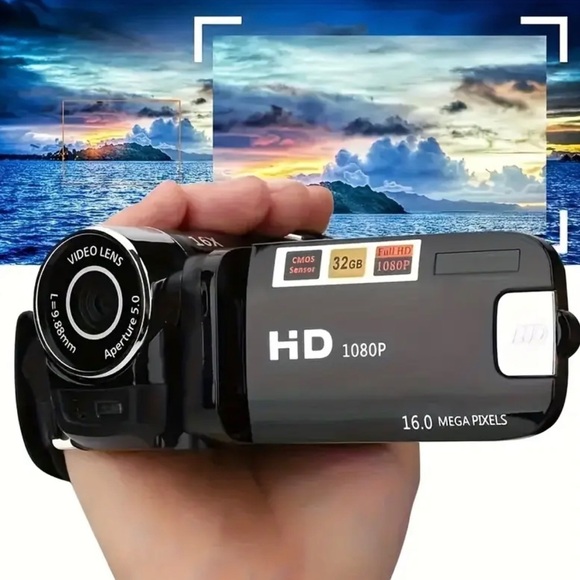 NEW HD Digital Camera with 16x Zoom - Handheld Video Recorder for Home - Picture 9 of 9